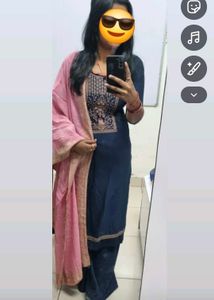 kurta set with dupatta chanderi cotton