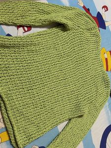 Lime Green Knit Sweater