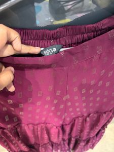 BURGUNDY FESTIVE CO-ORD SET