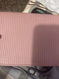 Chic Pink Chain Shoulder Bag