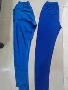 Combo Of 2 Lycra Material Shiny Leggings