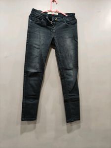 Charcoal Black Monkey Wash Jeans