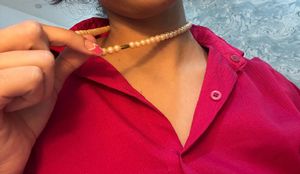 Beige Pearl Necklace