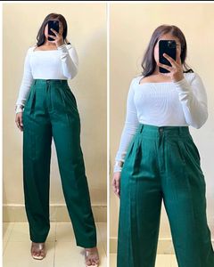 Green Height Waist Pant