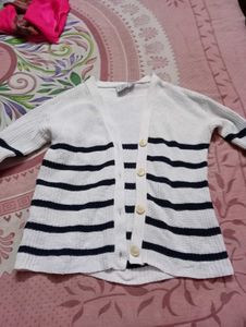 Striped Knit Cardigan