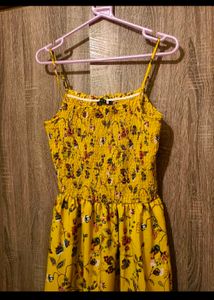 Yellow Floral Maxi Dress