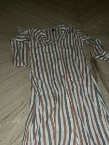 Striped Long Kurta
