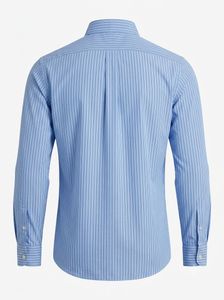 Authentic Polo RL Dress Shirt Blue Striped