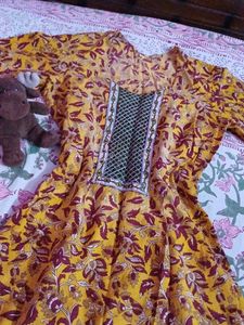 Yellow Floral Kurta