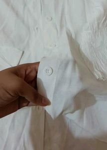ZARA White Button-Up Shirt
