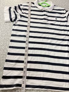 Zara Men's Striped Polo Shirt