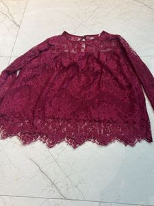 women’s whine colour top