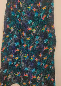 Multi Boho Floral Mini Jumpsuit 42 Bust