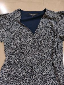 Floral Print Wrap Dress