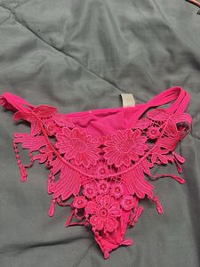 Hot Pink Crochet Bikini Bottom