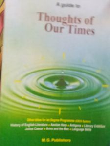 "Thoughts of Our Times" - Vintage Book