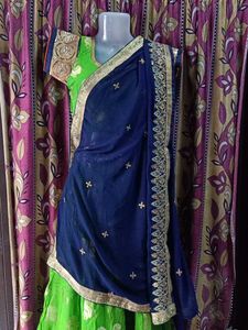 Green Lehenga Choli Set