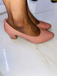 Stylish Pink Block Heels