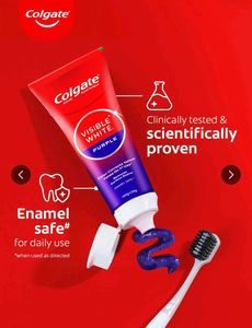 Colgate Visible White Purple Toothpaste
