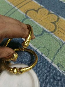 Elegant Gold-Toned Bangles