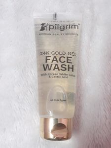Pilgrim 24k Gold Gel Facewash with Korean White Lo