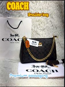 Coach coffee brown with carry bag packging