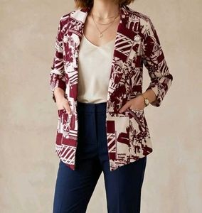 Women's blazer style shrug