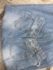 Ripped Wide-Leg Denim Jeans