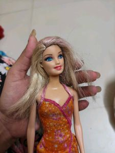 Barbie Doll With Orange Dress