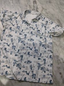 Men's Abstract Print Polo Shirt