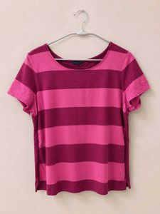 Tommy Hilfiger Striped Pink T-Shirt