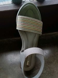 Striped Sparkle Slide Sandals