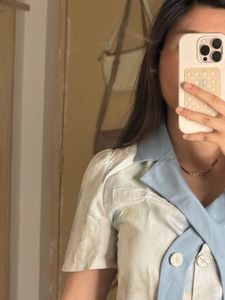 Crop Blazer Top