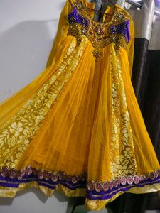 Price Drop ☺️Yellow 💛 Designer Frock