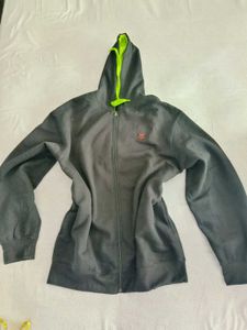 Black And Neon Green Hoodie