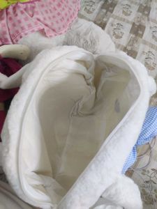 White Plush Cinnamoroll Tote Bag