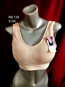 134 - Jacquard Fabric 3Hook Bra