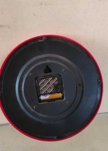 Red Round Wall Clock