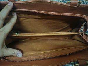 Stylish Brown Quilted Handbag