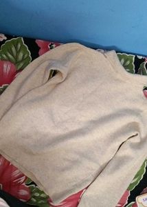 Elegant Cream Knit Sweater