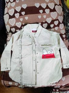 Peanuts Snoopy Denim Shirt for girls