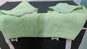 Embroidered Light Green Saree