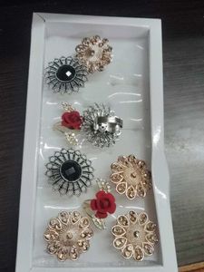 Set of 2 Statement Rings