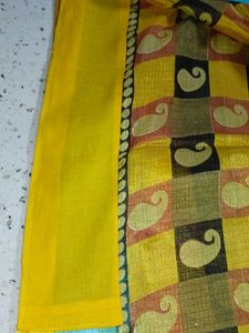 Beautiful Yellow Saree