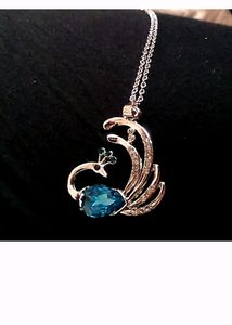 1pc Blue Royal Elegant Pendant Chain Necklaces