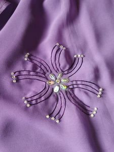 Lavender Saree