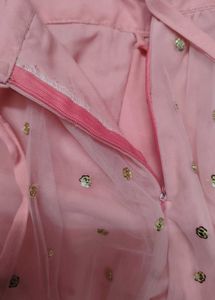 Elegant Pink Lehenga Choli 3 Piece Set