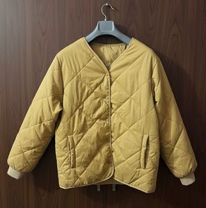Unisex Khaki Quilted Jacket
