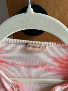 Tie-Dye Long Sleeve Cropped Top