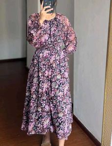 Mango Pink&amp;Purple smocked Waist Dress(Fixed Price)